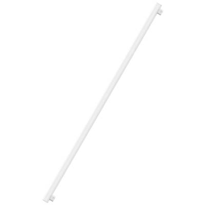 Long tube lumineux LED blanc, positionné en diagonale, sur fond blanc. Idéal pour des applications d'éclairage modernes.