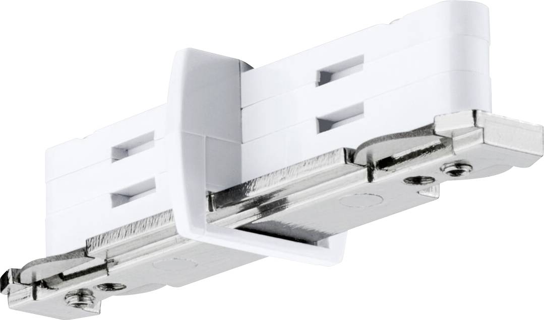 Connecteurs à clip blancs pour bandes LED, en plastique et métal, pour une installation facile de rampes LED en intérieur.