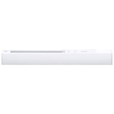 Un adaptateur blanc avec plusieurs sorties pour appareils électroniques, posé sur une surface plane.