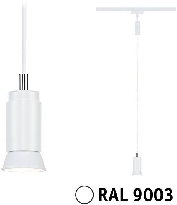 Paulmann Runa  Luminaire sur rail haute tension URail GU10   blanc signal