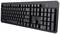 Un clavier Trust noir filaire avec pavé numérique et disposition standard. Idéal pour les travaux de bureau.
