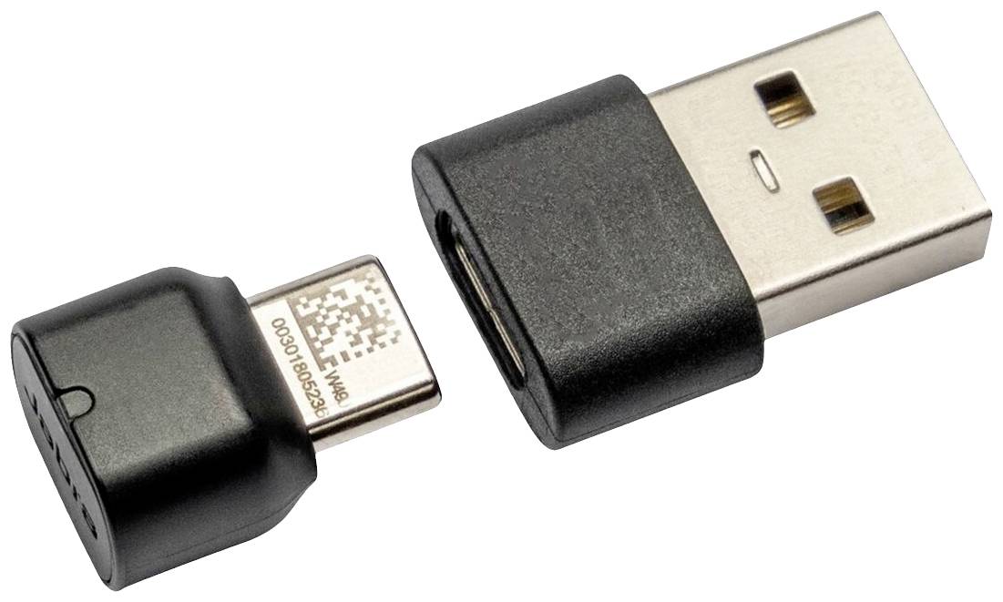 Un adaptateur USB-C vers USB-A, adapté pour connecter et convertir des appareils USB-C à un port USB-A.