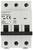 'Disjoncteur automatique Sygonix SYG-MCB B16, 415V, 6000, IEC/EN60898-1' avec trois interrupteurs et marquage CE.