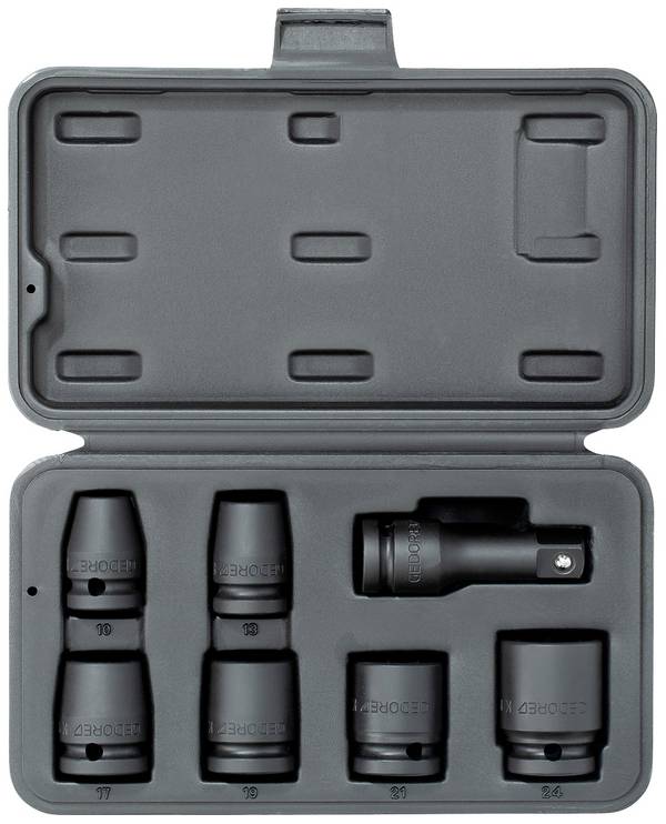 Gedore  Clé à cliquet  1/2" (12.5 mm) 7 pièces K 19-007