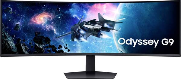 Moniteur gaming Samsung Odyssey G9 S49CG954EU  CEE G (A - G) 124.5 cm 49 pouces  5120 x 1440 pixels 32:9 1 ms DisplayPort, HDMI™, casque (jack 3,5 mm), USB 3.1 (Gen 1) VA LED