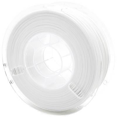 Un rouleau de filament blanc pour imprimante 3D.