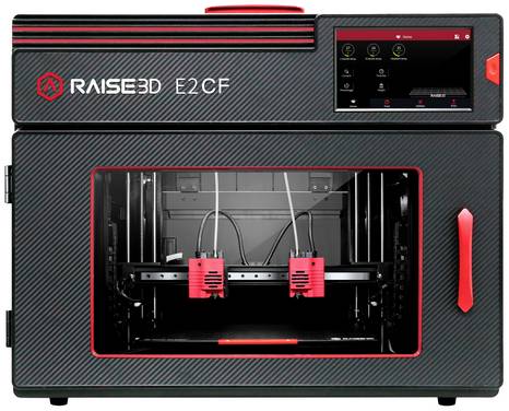 Imprimante 3D RAISE3D E2 CF Banc d'impression chauffant, lit métallique flexible, avec logiciel, caméra intégrée