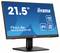 Un moniteur iiyama de 21,5 pouces, modèle ProLite XU2293HS. Caractéristiques : 100 Hz, panneau IPS, Full HD. L'écran affiche des détails techniques.