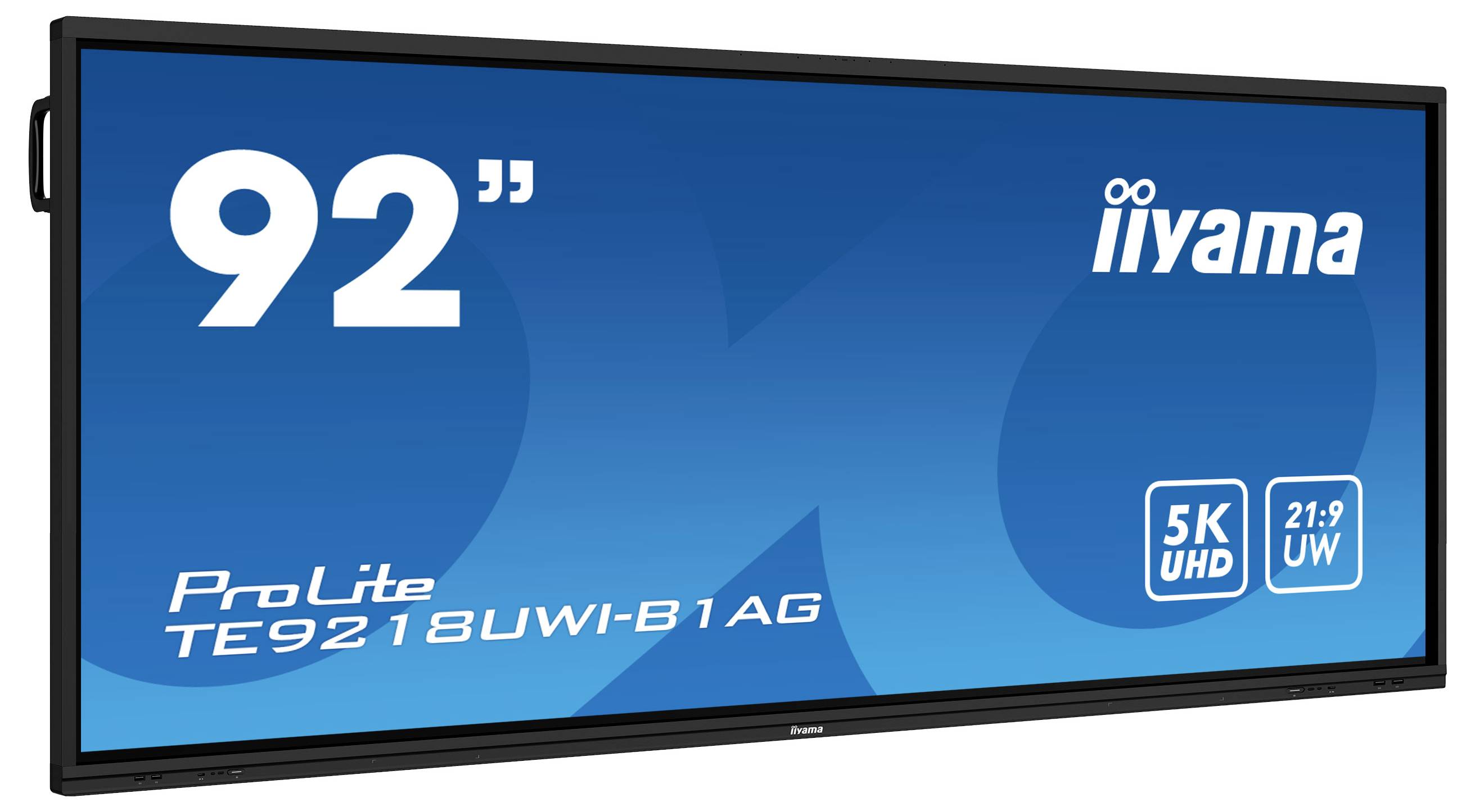 Écran interactif iiyama ProLite TE9218UWI-B1AG, 92 pouces, 5K UHD, 21:9 UltraWide.