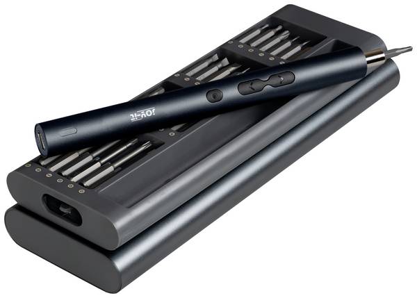 Joy-it  WE-0002 Jeu d'outils tournevis, Outil multifonction sans fil magnétique, en valise 62 pièces