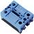 Relais électronique semi-conducteur bleu avec marquages et spécifications, utilisé dans les circuits électriques pour des tâches de commutation.