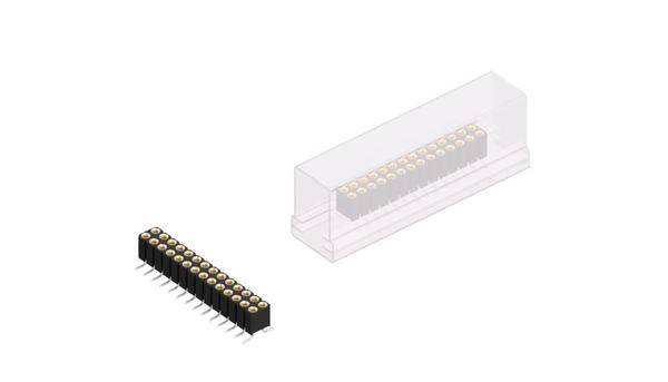Fischer Elektronik Barrette femelle (de précision) Nbr de rangées: 2 10027884 10 pc(s)-0