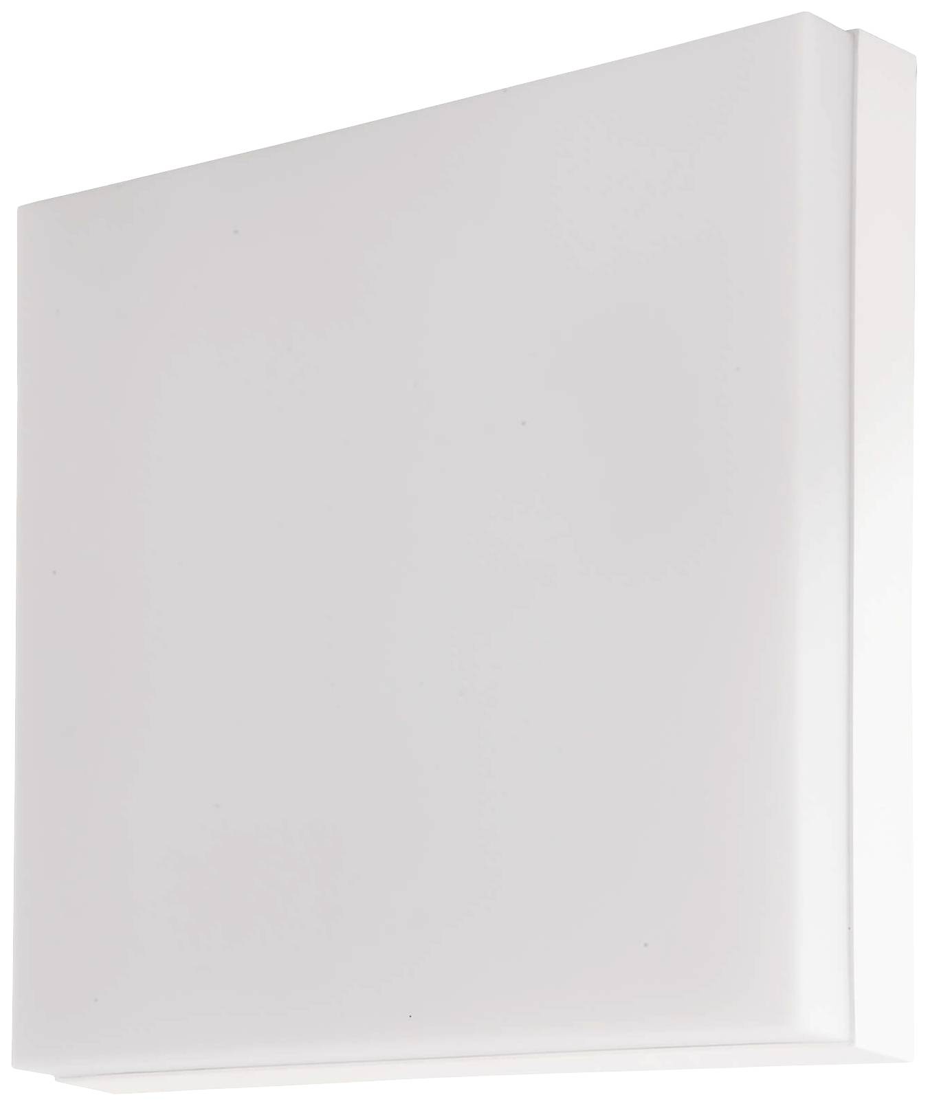 Applique murale blanche, carrée, au design simple pour intérieurs.