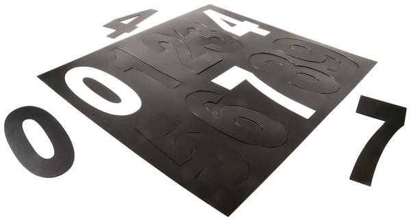 Deko Light 930807 Plaque de numéro de maison CEE G (A - G)   100 mm  noir