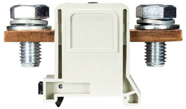 Wieland Electric 56.398.0055.0 Borne de passage 42 mm raccord à vis  gris 10 pc(s) Piece