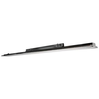 Barre lumineuse LED en argent au design épuré, orientée horizontalement. Adaptée aux applications d'éclairage modernes.