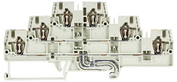 Wieland Electric 56.703.3255.0 Borne à étages d'installation  raccordement à ressort  gris 50 pc(s)