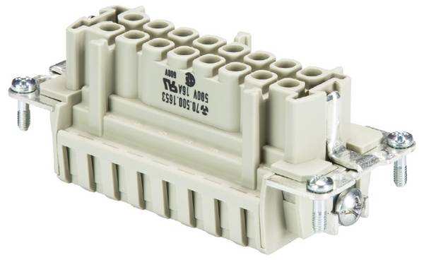 Wieland Electric 70.500.1653.0 Insert femelle  Nombre total de pôles 16 10 pc(s)