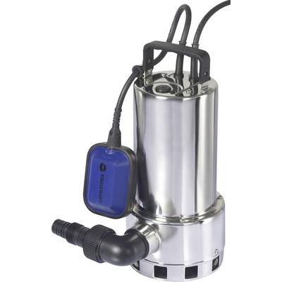 Pompe de puisard en acier inoxydable avec connexion de câble intégrée et interrupteur à flotteur, adaptée aux applications de pompage d'eau.