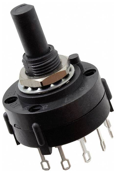 C & K Switches A10605RNZQ Rotary-Switch A Series Commutateur rotatif 125 V/AC, 125 V/DC 2.5 A Positions de commutation 6