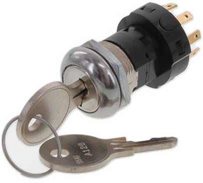 C & K Switches H200AA2F205NB Switch lock H Series Commutateur à clé 20 V/AC, 20 V/DC 2 x On/On/On 1 pc(s)-0