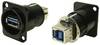 XLRFT USB 3.0 A-B femelle noir avec mise à la terre métallique Adaptateur/prolongateur encastrable CP30108 Cliff Contenu: 1 pc(s)