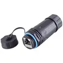 BKL Electronic Connecteur RJ45, Cat 6, IP68, short, extérieur 10121208 Nombre de pôles 8 noir 1 pc(s)