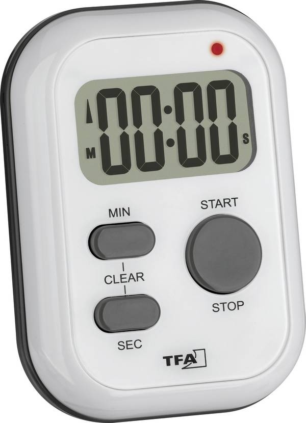 TFA Dostmann TFA - Timer Weiß digital Minuteur blanc numérique