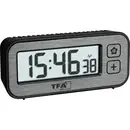 TFA Dostmann 60.2522.10 radiopiloté(e) Réveil gris Heures de réveil 1
