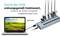 Un ordinateur portable est connecté à un hub USB via un câble USB. Le texte explique que le hub doit être correctement branché pour fonctionner.