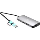 i-tec Station d'accueil USB-C® USB 3.0 USB-C/Thunderbolt 3x Display Travel Nano Dock with Power Delivery 100 W lecteur d