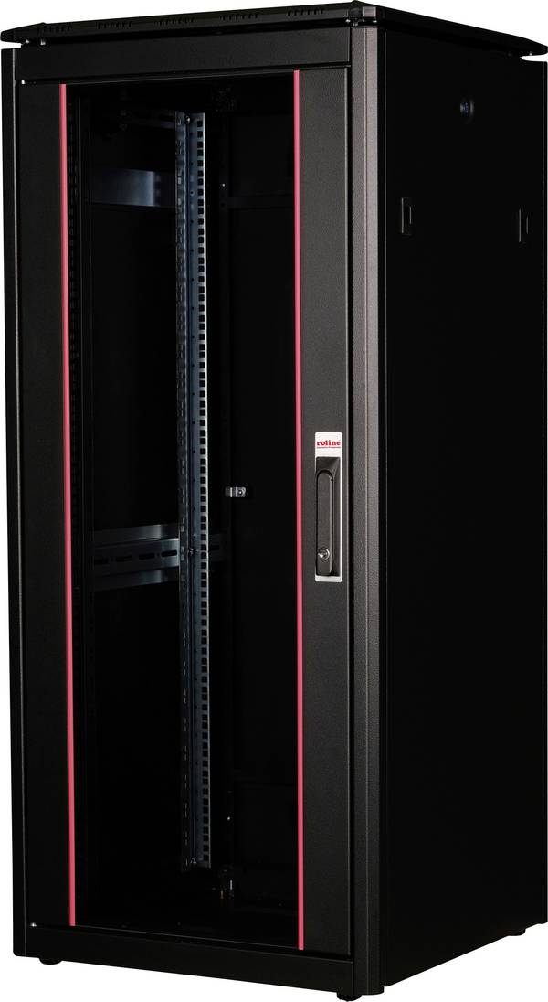 Roline  Armoire baie de brassage 19" (l x H x P) 600 x 1342 x 600 mm 26 UH noir