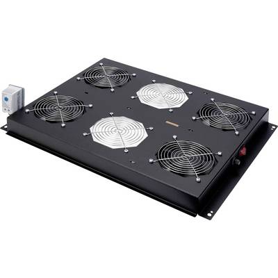 Roline 26.21.0108 19 pouces 4 x Ventilateur avec interrupteur noir-0