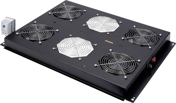 Roline 26.21.0108 19 pouces 4 x Ventilateur    avec interrupteur  noir