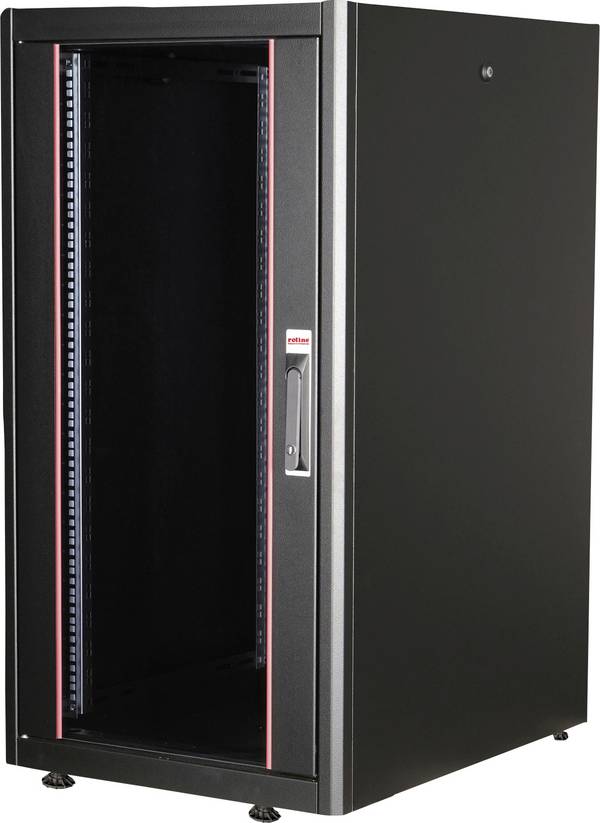 Roline  Armoire baie de brassage 19" (l x H x P) 600 x 1125 x 800 mm 22 UH noir