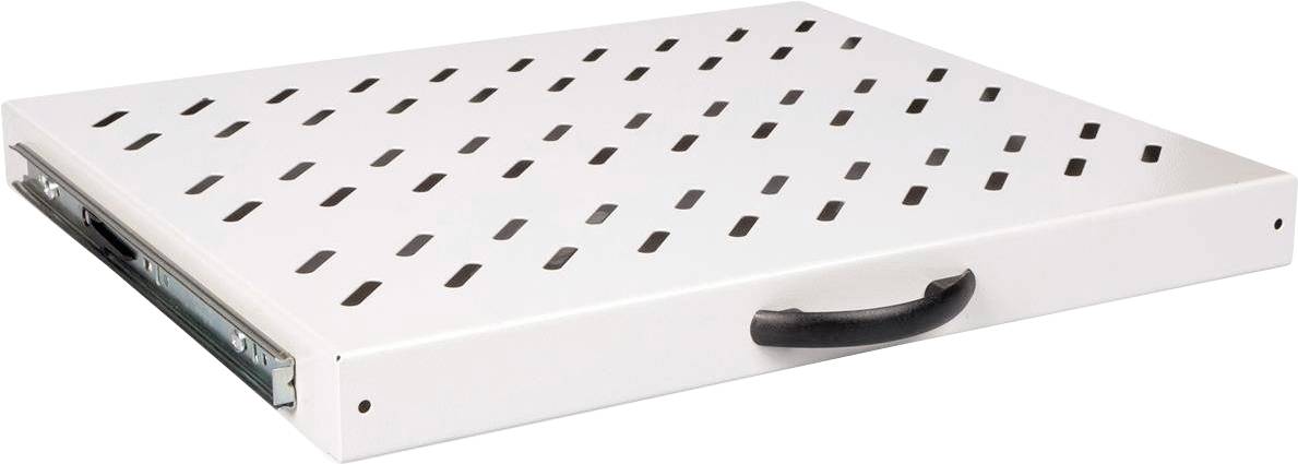 Roline 26.21.0275 19 pouces Étagère pour armoire électrique 1 UH extensible gris-0