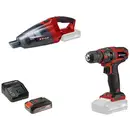 Perceuse-visseuse sans fil Einhell TC-CD 18/35+TE-VC 18 (1x2,5Ah) 4326596 1.5 Ah + chargeur, set de 32 embouts inclus, +
