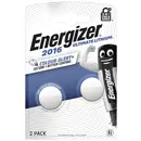 Energizer Pile bouton CR 2016 3 V 2 pc(s) 90 mAh lithium E304205800