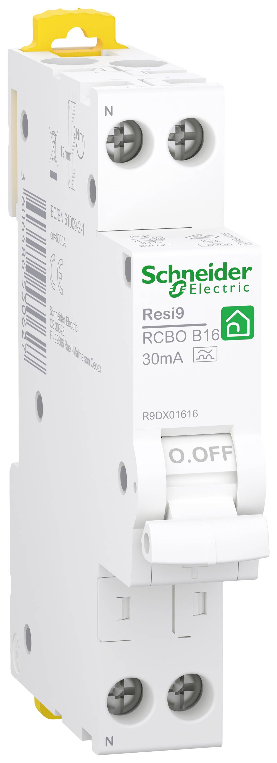 Schneider Electric R9DX01616 Interrupteur différentiel à courant résiduel 16 A 0.03 A 230 V-0