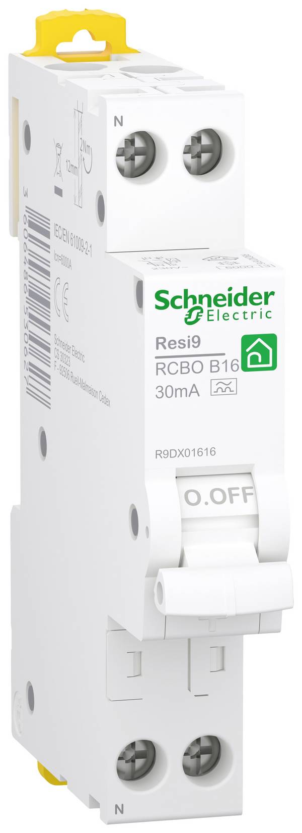 Schneider Electric R9DX01616 Interrupteur différentiel à courant résiduel     16 A 0.03 A 230 V