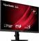 Un moniteur ViewSonic de 27 pouces. Fonctionnalités : sans scintillement, technologie IPS, filtre bleu. L'écran affiche un graphique de vagues rouges.
