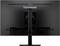 Moniteur ViewSonic vu de dos, de couleur noire, monté sur un socle.