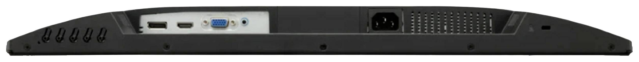 Arrière d'un appareil technique avec plusieurs ports, dont HDMI, VGA, USB et une prise d'alimentation.