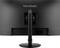 Arrière d'un moniteur ViewSonic avec un socle central, adapté aux espaces de travail modernes de bureau ou à domicile.