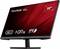 Moniteur ViewSonic de 32 pouces avec USB-C, HDR10 et technologie IPS. L'écran affiche le logo et les spécifications sur un fond rouge.