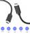 Un câble noir USB-C. Il prend en charge Thunderbolt 3, transmission à 40 Gbps, charge rapide de 5A 240W, affichage HD 8K 60Hz et extension multi-écrans.