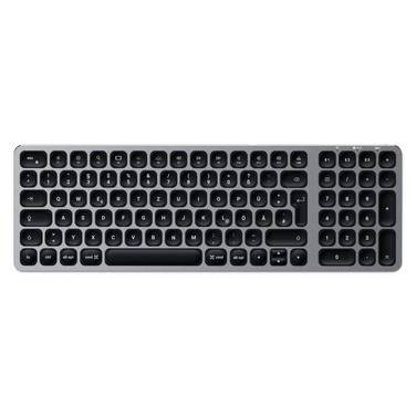 Satechi ST-ACBKM-DE Bluetooth Clavier allemand, QWERTZ anthracite avec clavier numérique, éclairé