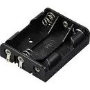 TRU COMPONENTS TC-13220532 Support de pile 3x LR6 (AA) raccordement à souder (L x l x H) 60 x 48 x 16 mm