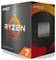 Emballage d'un processeur AMD Ryzen 7 de la série 5000 avec le design orange et noir caractéristique et le logo AMD.