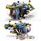 Modèle technique LEGO d'un véhicule d'exploration sous-marine. Présente des pièces rotatives et une construction détaillée.